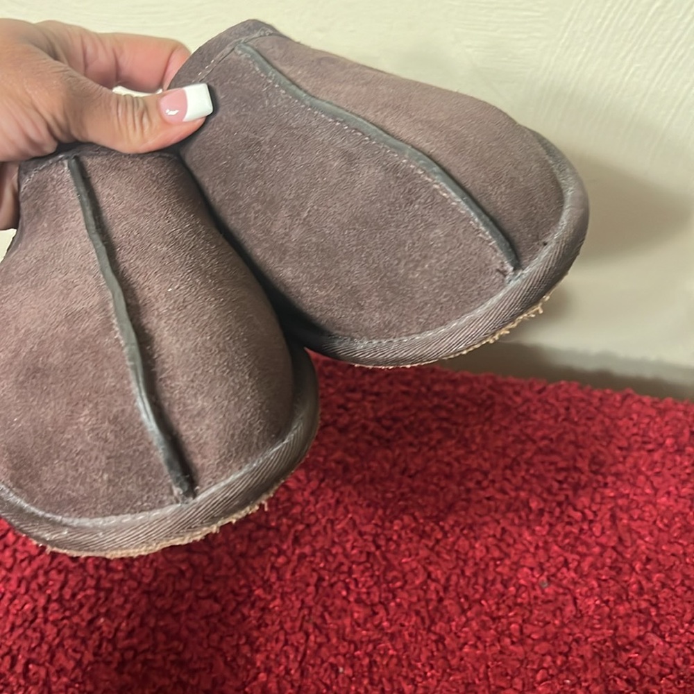 UGG Scuff Brown suede Slippers Size 11 - Picture 13 of 13